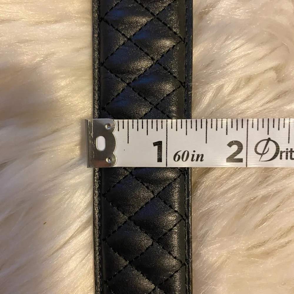 Brooks brothers black leather belt size small